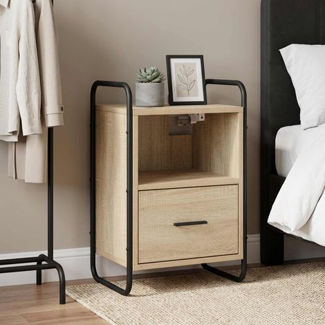 vidaXL Cabinet de chevet suspendu Chêne Sonoma 40 x 30 x 60 cm (1/5)