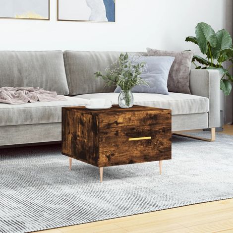 Couchtisch Räuchereiche 50x50x40 cm Holzwerkstoff (1/5)