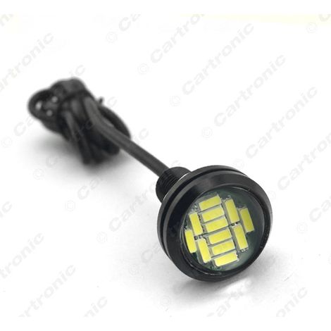 4W 23mm 4014-12LED Ultra-thin Eagle Eye Light, Rogue Light, Screw Counterattack Reversing Light, White (1/4)
