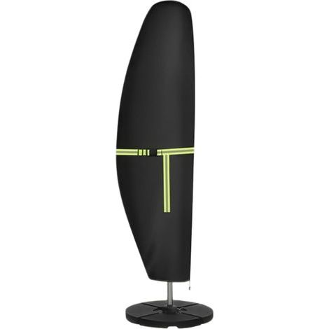Housse de Protection pour Parasol, Nouvelle 420D Protege Parasol avec Perche Télescopique et Boucle, Coupe-Vent, Anti-UV, pour Protéger les Parasols Extérieurs(265 x 40/70/50 cm) (1/5)