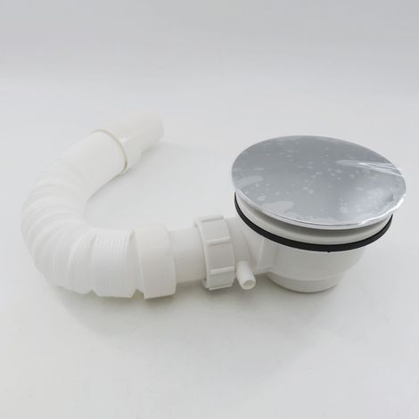 Siphon de sol à 90 trous de 40 mm, en PVC anti-obstruction, système d'évacuation des eaux usées intégré.