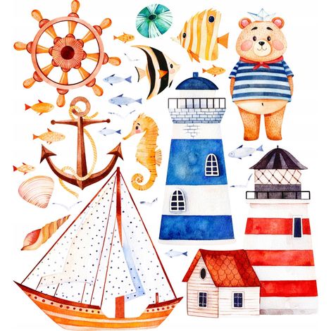 Adesivi decorativi per bambini - Sailor S (1/5)