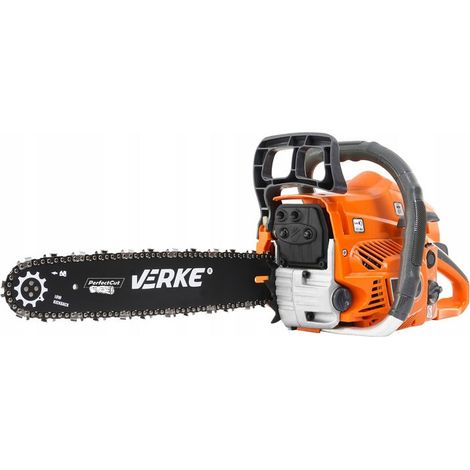 VERKE CS58-T Kettensäge - Mit 55 cm³ Zweitaktmotor Und 38 cm Schnittlänge Für Holzarbeiten