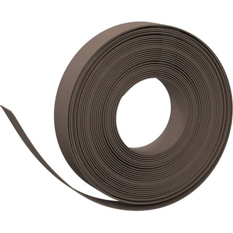 Bordure de jardin marron 10 m 10 cm polyéthylène