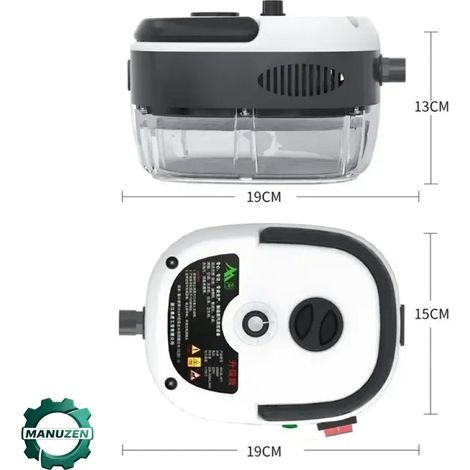 Manuzen Nettoyeur Vapeur 2500W Pro Désinfection Rapide Maison Voiture Climatiseur