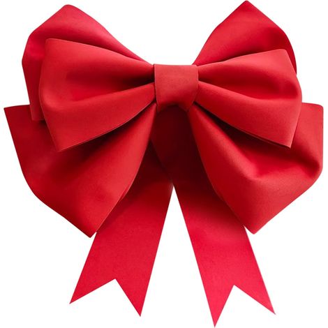 Bow - 75 Cm - Satin - Pour Décoration Porte Voiture Arbre De Noël Mariage - 1 Pièce (1/5)