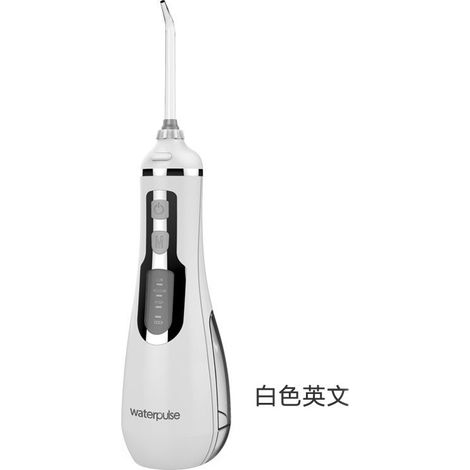 Irrigateur Oral - Irrigateur Buccal Sans Fil Rechargeable - Étanche Portable pour Nettoyage Dentaire avec 5 Embouts Jet - Pour Appareil Dentaire Voyage Maison