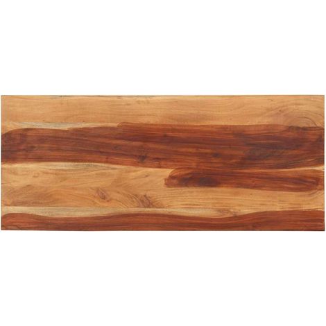 Dessus de table-Plateau de table de remplacement 140x60x(2,5-2,7) cm Bois massif d'acacia (1/5)