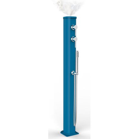Doccia Solare da Esterno con Nebulizzatore Miscelatore e Doccetta Mobile Arkema Jolly Go Blu (1/5)