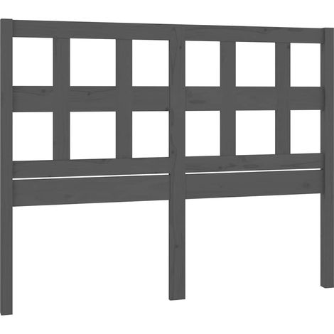 Maison Exclusive - Cabecero de cama madera maciza de pino gris 12 (1/5)