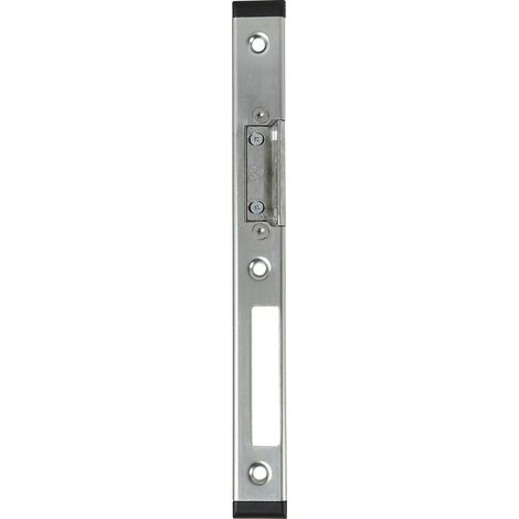 Schließblech GU-Secury verstellbar links, Falz 11 mm, verzinkt silber (1/2)