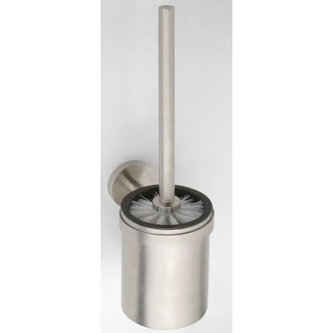 Brosse de toilette murale NEO en acier inoxydable 9,5x38,5x12 cm-Blanc-Blanc-9.5 -- (1/3)