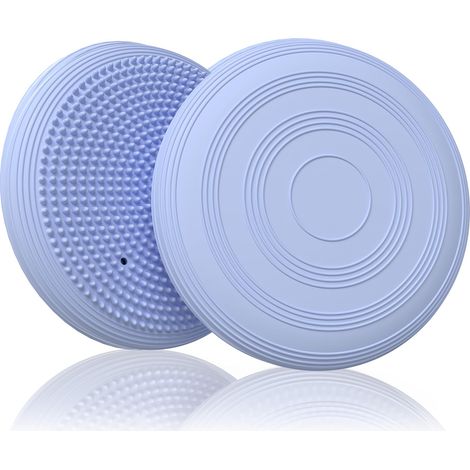 Coussin d'équilibre avec pompe - Diamètre de 34 cm - Coussin d'équilibre orthopédique - Coussin d'équilibre - Coussin de bureau - Coussin de sport - Coussin d'air pour massage (1/5)