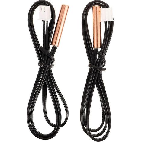 Lot de 2 sondes de température pour climatiseur, accessoire pour climatiseur, sondes à thermistance (tête en cuivre 10K) fg2025031701960 (1/4)
