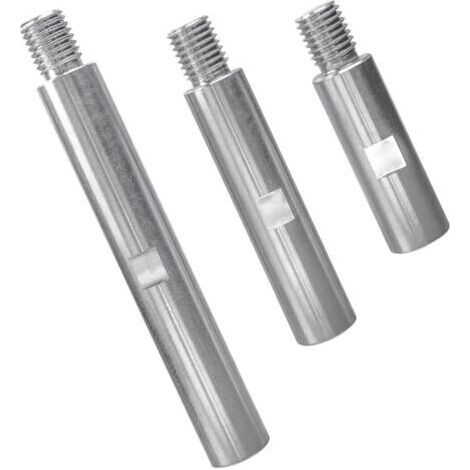 NALOOKAMIC 3PCS Tige d'extension de Meuleuse d'angle en Acier M14 Rallonge de Meuleuse d'angle 75mm100mm 140mm Levier Adaptateur de Filetage M14 pour Outils de Polissage et Meulage