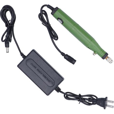 Mini meuleuse électrique à vitesse variable 18V, perceuse miniature 100-240V prise américaine, outil rotatif polyvalent pour bricolage et précision. (1/5)