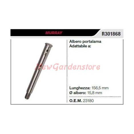 Albero portalama MURRAY trattorino tagliaerba rasaerba tosaerba R301868
