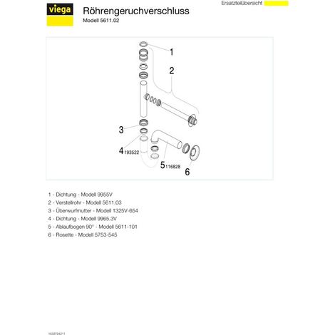 VIEGA 109950 bouchon anti-odeurs de tube 5611.02 (1/5)