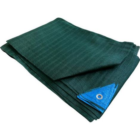 Telo Antispina Rete per raccolta Olive 6x12 mt - 90 gr/mq Senza Apertura Colore Verde con Angoli Rinforzati (1/5)