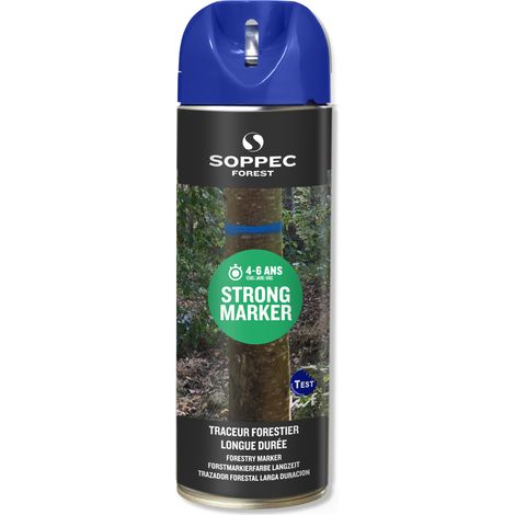 Spraydose - Langlebiger nicht fluoreszierender Waldmarkierer blau 4-6 Jahre strong marker SOPPEC - 131701o