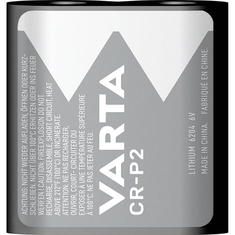 Varta – Piles lithium prismatic 6V 1300mAh – Formats compatibles CRP2P, DL223A, CR-P2 – Pour appareils photo et jouets