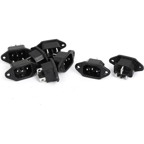AC 250V 10A IEC 320C14Stecker Panel Mount Power Einlaufstutzen 8