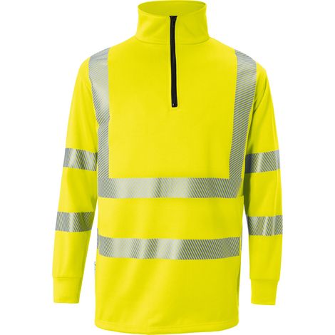 Kübler Zip-Sweatshirt REFLECTIQ PSA 2 5046 warngelb Gr. 4XL (1/2)