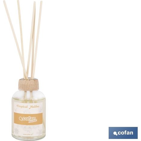 Pack 6 unidades ambientador de varillas tropical malibú 50 ml