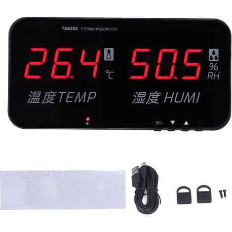 Igrometro-termometro a LED con ampio display digitale per serre industriali. (1/5)