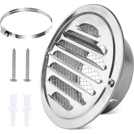 Grille Ventilation Aération Extérieur Ronde 70mm Diametre Anti (1/5)