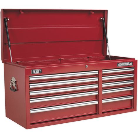 Sealey AP41110 Superline PRO® Heavy-Duty Topchest 10 Drawer - Red