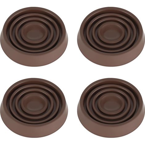 Möbelrollen, 3 Zoll Durchmesser, 4 Gummifüße, rutschfeste Pads, geeignet für Betten, Sofas, Tische, Stühle usw. (1/5)