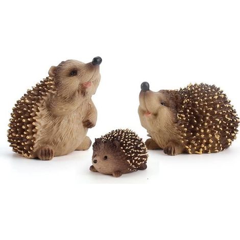 Igel-Statue – Gartendekoration – 3-teiliges Set – Umweltfreundliches PVC – Unisex (1/3)