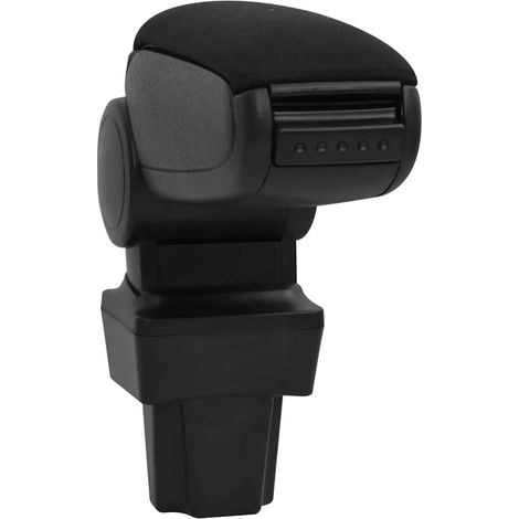 Accoudoir de voiture noir 11,5x32x(30-50) cm ABS CFW14196 (1/5)