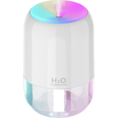 Humidificateur pour la maison, la chambre, la voiture, le bureau, grande capacité, lumière d'ambiance sept couleurs, appareil d'aromathérapie (1/5)