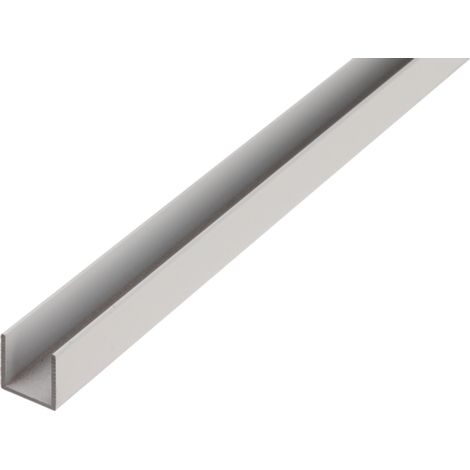 ALBERTS BA-Profil, U-Form, Alu natur, LxBxHxS 1000 x 8 x 8 x 1 mm (1/3)