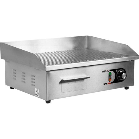 Gastro Grillplatte, geriffelt 3000W 555x430x230mm (1/5)