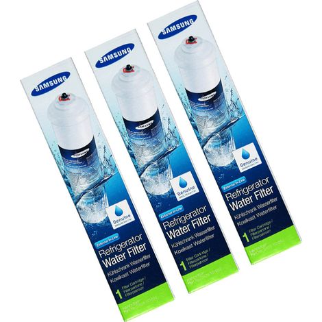 Ersatzteil - Originales 3er Set Wasserfilter -  - SAMSUNG, BEKO, AEG, CONTINENTAL EDISON, BOSCH, DAEWOO, BLOMBERG, ELECTROLUX, SIEMENS, HAIER, DE DIETRICH, GRUNDIG, FRIGIDAIRE