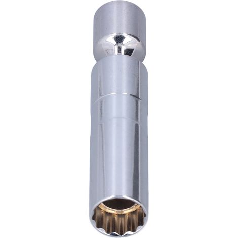 Douilles magnétiques universelles à paroi mince en 12 pièces, en acier au chrome vanadium, tête carrée de 3/8 pouce, 14 mm (9/16 pouce).