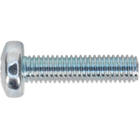 Sealey Machine Screw M5 x 20mm Pan Head Pozi Zinc Pack of 100 MSP520 (1/2)