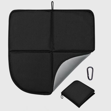 Tapis de Siège Pliable, 1 Pièces Coussin Camping Pliable Coussin de Siège Extérieur Étanche Chaud Portable 4 Fois pour Camping Randonnée Pêche Stade Plage, 40x40 cm (1/5)