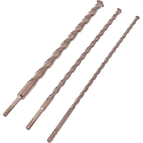 Am-Tech - Set di punte per trapano SDS, 12/16/24 mm, lunghezza 450 mm, 3 pezzi (1/3)