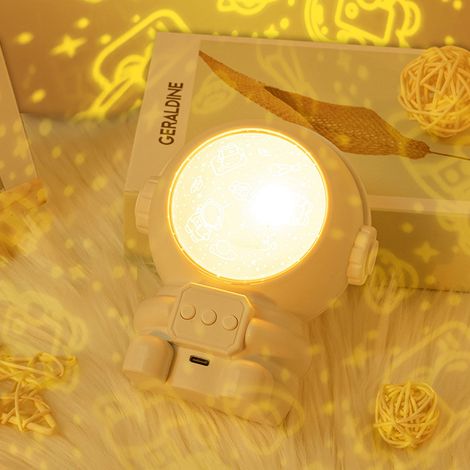 Lampe projecteur ciel étoilé astronaute rotative, lampe romantique pour une ambiance étoilée, cadeau pour la fête des enfants (1/5)