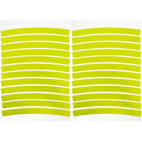 Autocollants réflecteurs Ensemble de 24 pièces Ensemble de réflecteurs pour poussette Feuille réfléchissante autocollante Haute visibilité en automne et en hiver (1/5)