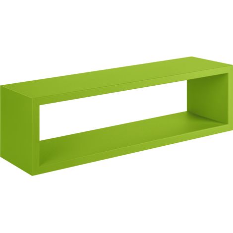 Mensola da Parete 60x18x15,5 cm in Fibra di Legno Regolo Verde (1/4)