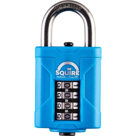 Heavy-Duty Rustproof Marine Combi Padlock 50mm – Squire CP50S HSQCP50S, Durable and Secure Lock for Marine and Heavy-Duty Applications