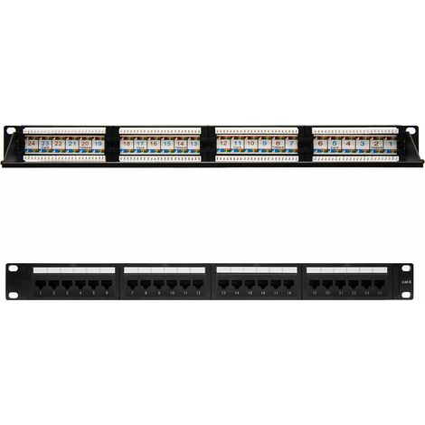 Pannello patch Cat6 24p 19" Utp Nanocable 10.21.3124 (1/4)