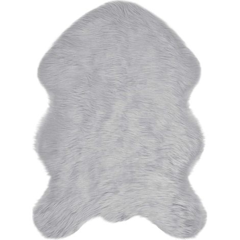 Maison Exclusive - Alfombra de de oveja sintética TAFALLA Gris 60
