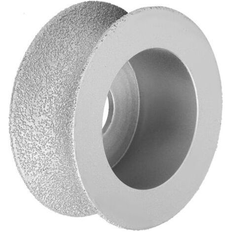 Meule diamantée brasée concave de 7,3 cm pour pierre, céramique, verre, 2,5 cm (1/5)