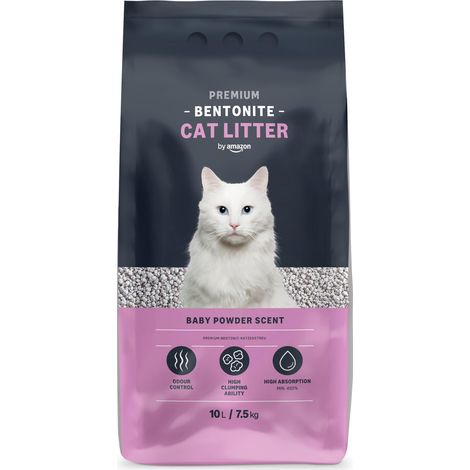 Litière pour Chat avec Bentonite, Parfum Talc, 10L (1 Paquet) (Anciennement sous la Marque Lifelong, Même Produit) (1/4)